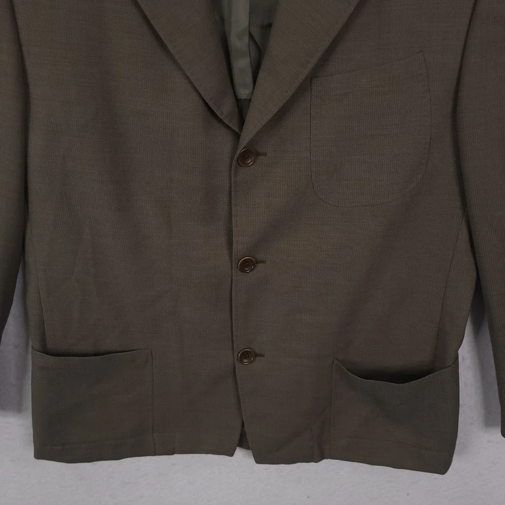 Canali Proposta Blazer Mens 50 Brown Wool 3-Button Italian Sport Coat Luxury